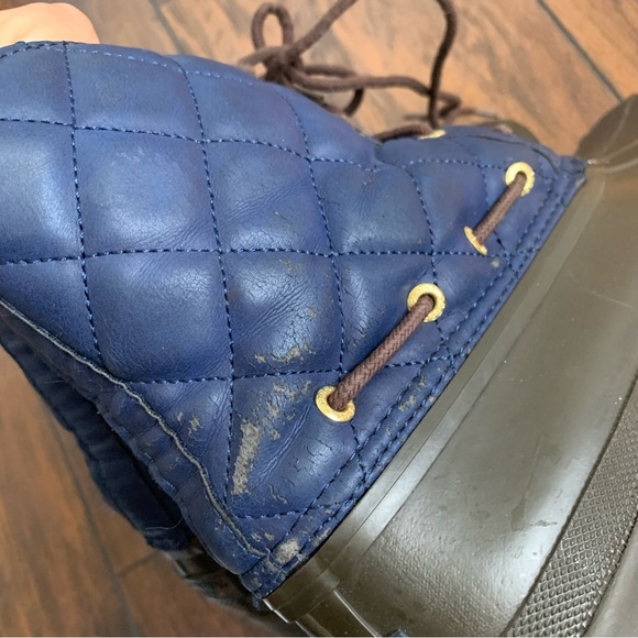 Sperry | Navy Quilted Duck Boots size 8 - Picture 3 of 8